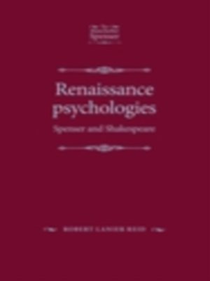 cover image of Renaissance psychologies